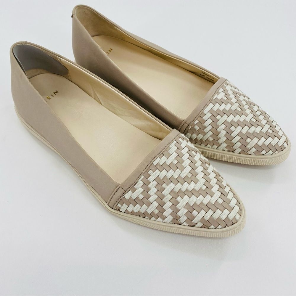 AERIN Daniela Woven Leather Pointed toe Flats - Picture 2 of 10